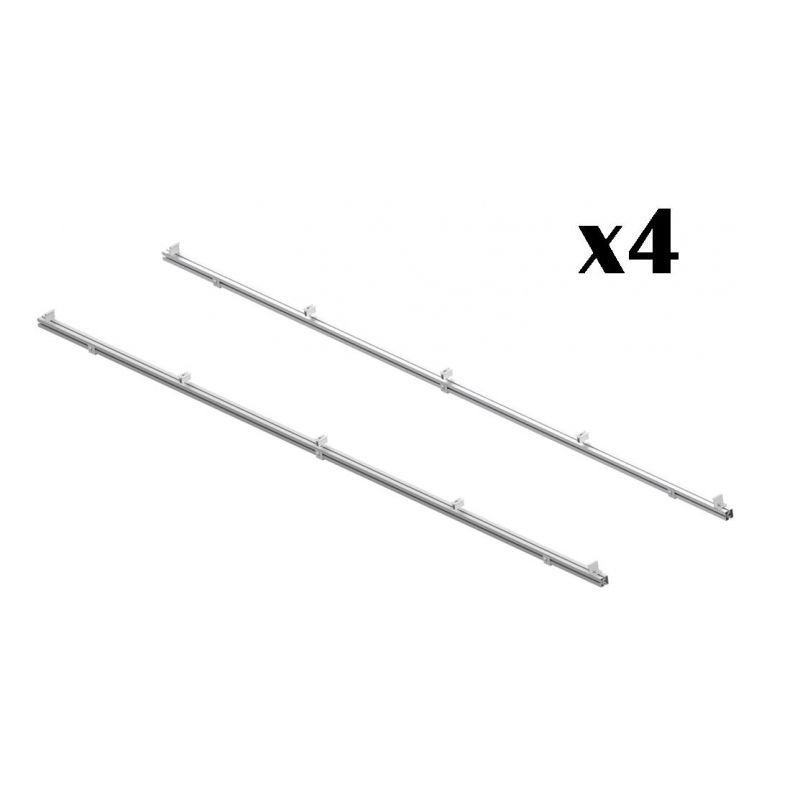 639 ESTRUCTURA ALUMINIO ANODIZADO 4 MÓDULOS