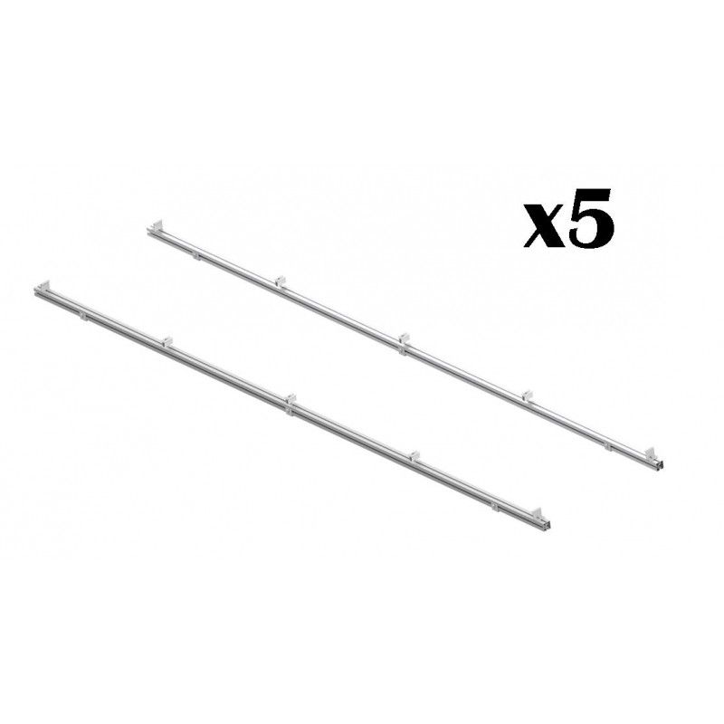 645 ESTRUCTURA ALUMINIO ANODIZADO 5 MÓDULOS