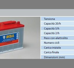 Batería tubular 12 V - 95 Ah / NBA 3 TG 12 NH